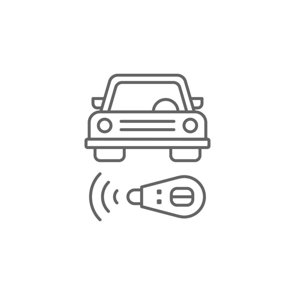 Remote, car vector icon