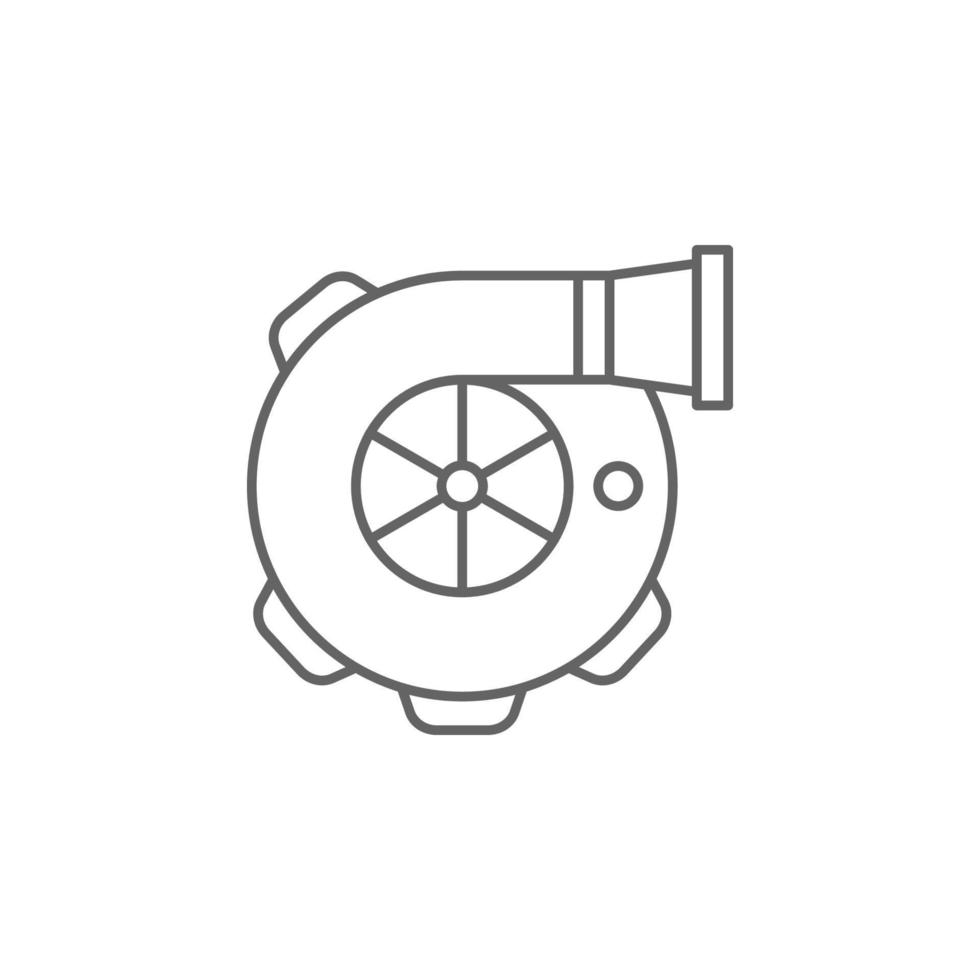 Turbo engine, car vector icon