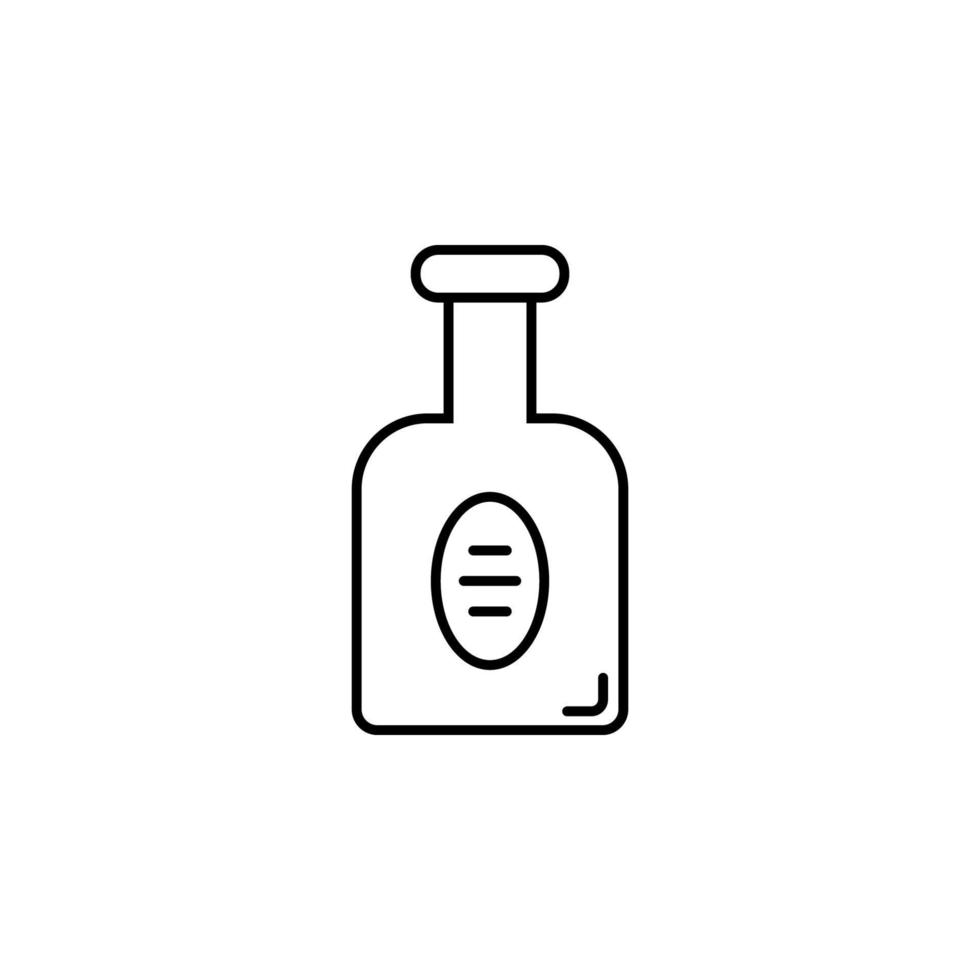 whiskey bottle vector icon