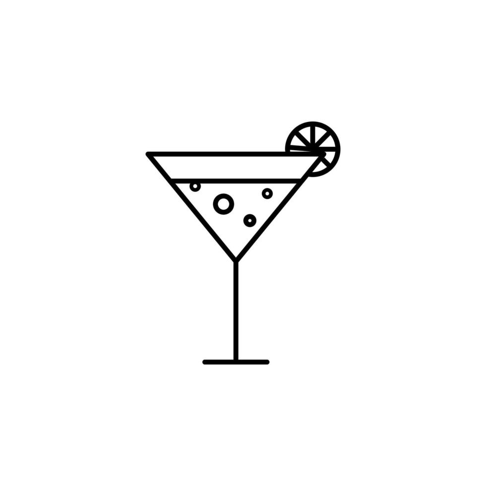 icono de vector de coctel