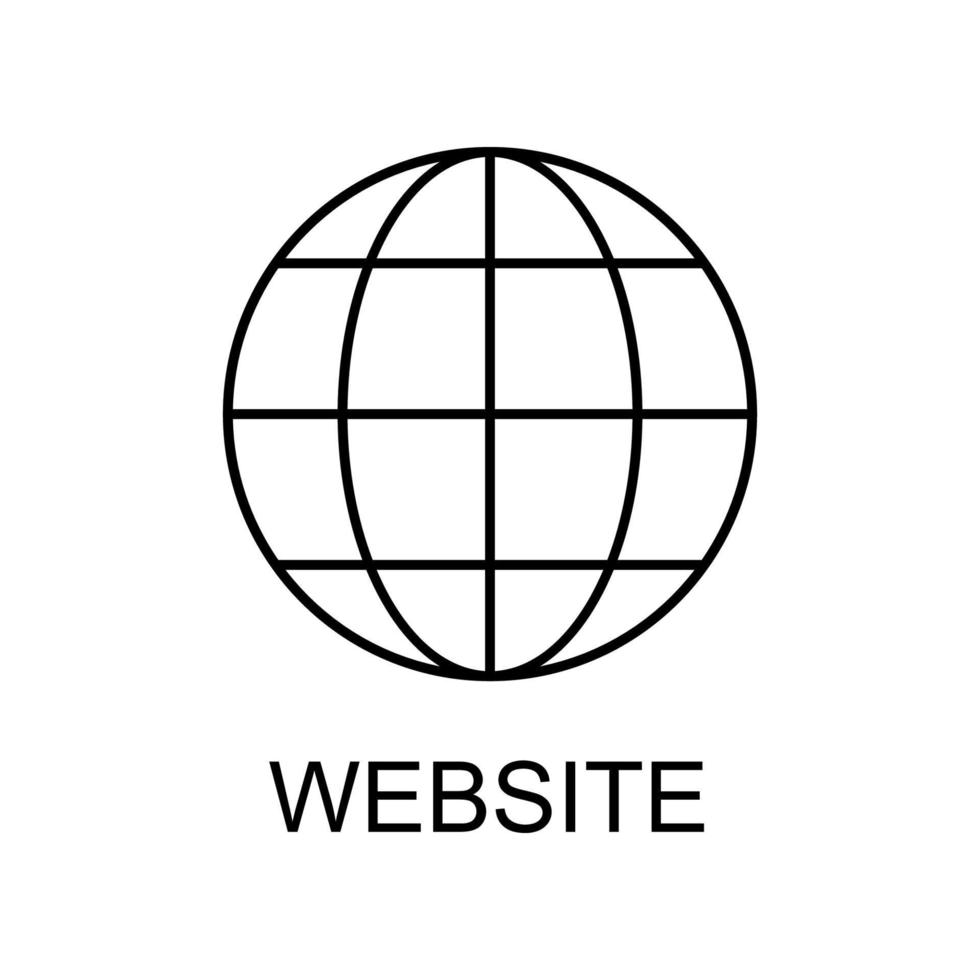 website line vector icon