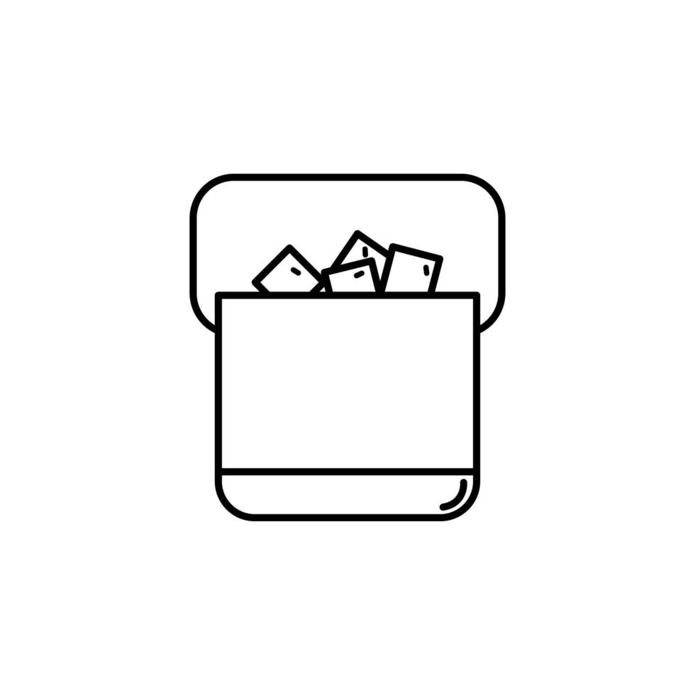 ice box vector icon
