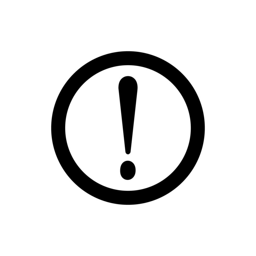 exclamation point vector icon