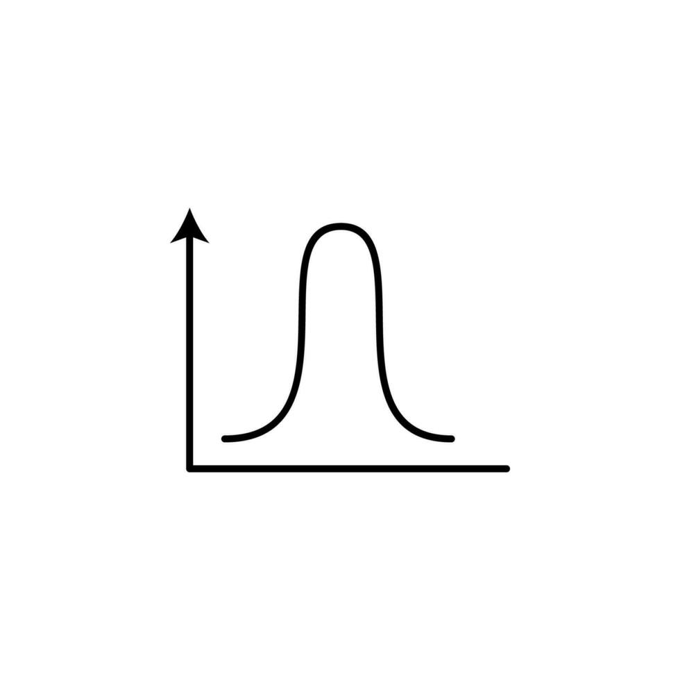 financial chart line vector icon