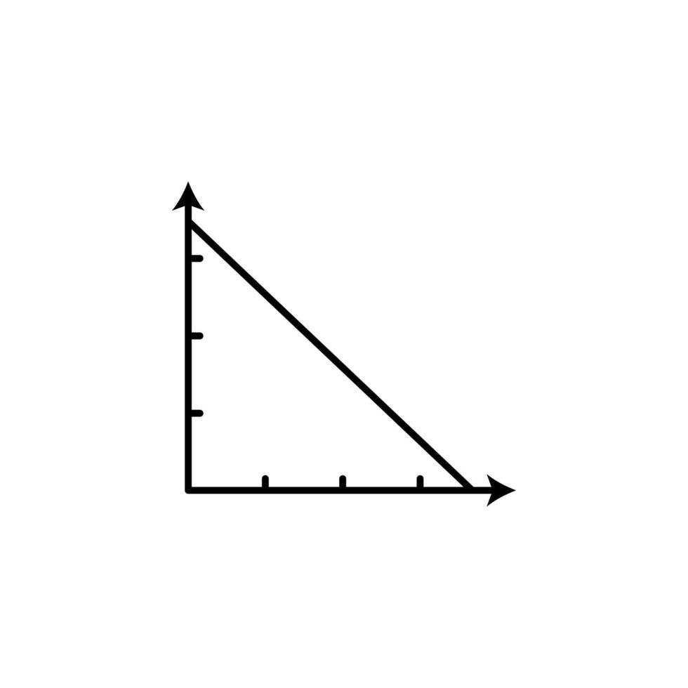 triángulo gráfico línea vector icono