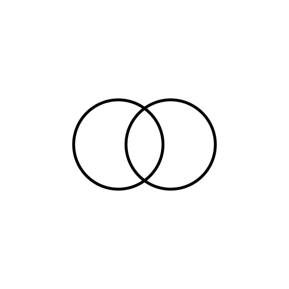círculos gráfico línea vector icono
