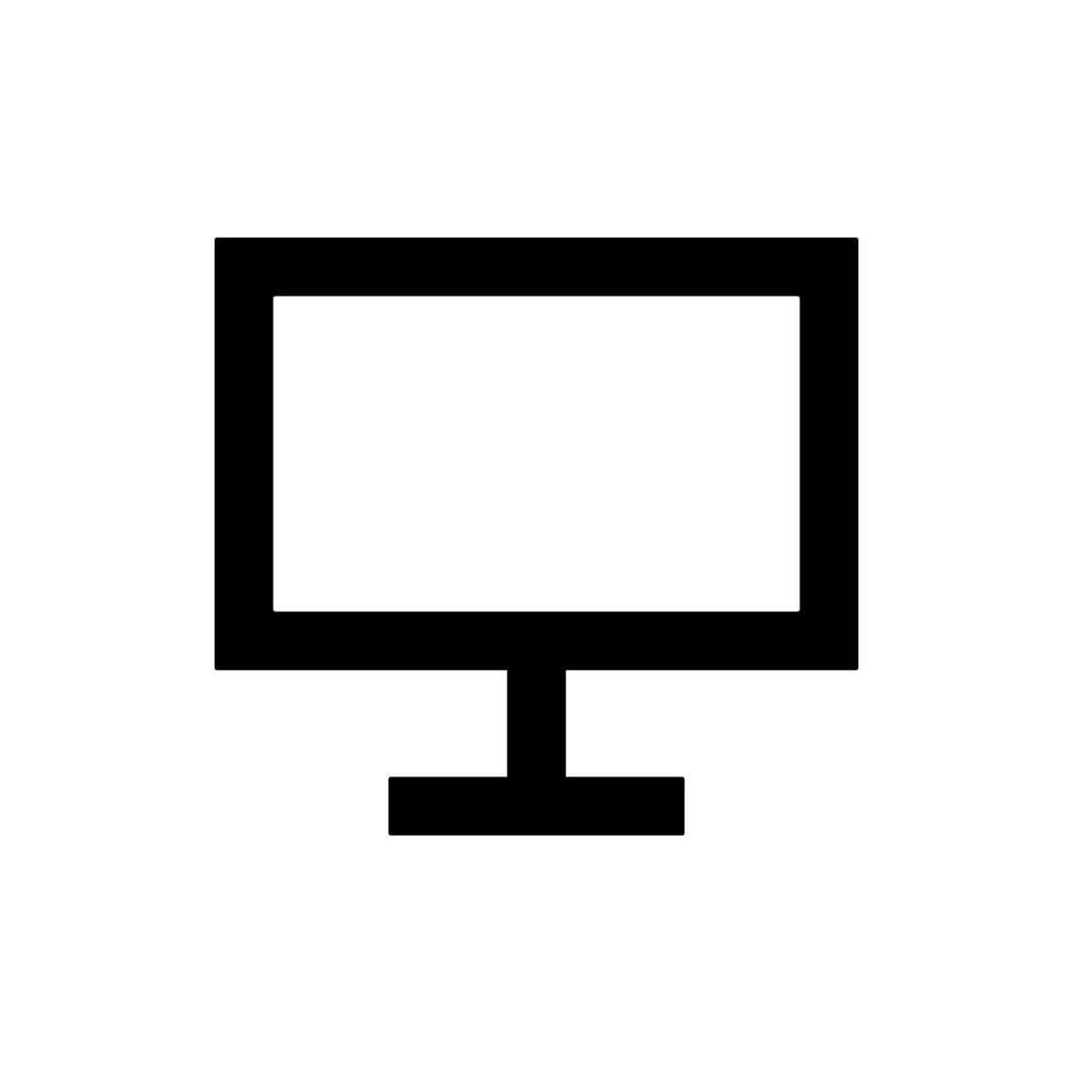 monitor de icono de vector