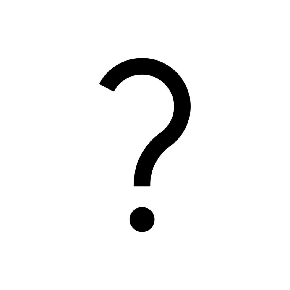 question mark vector icon