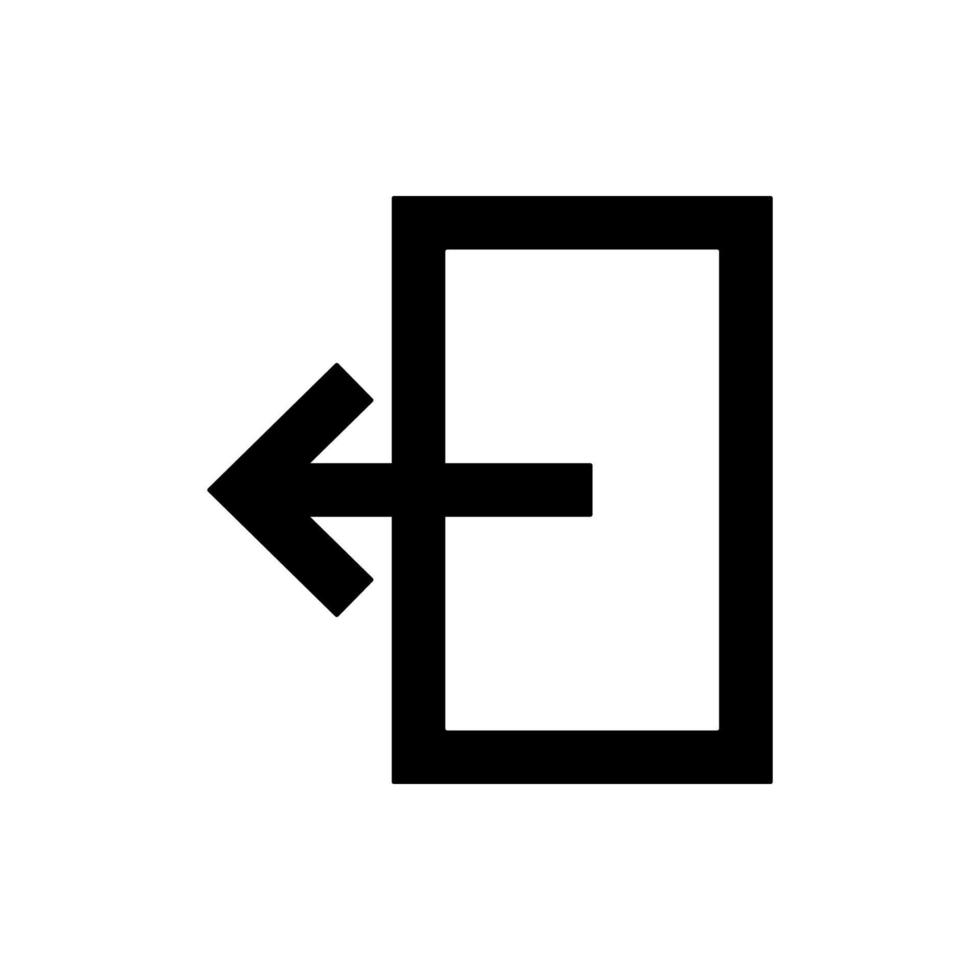 exit vector icon