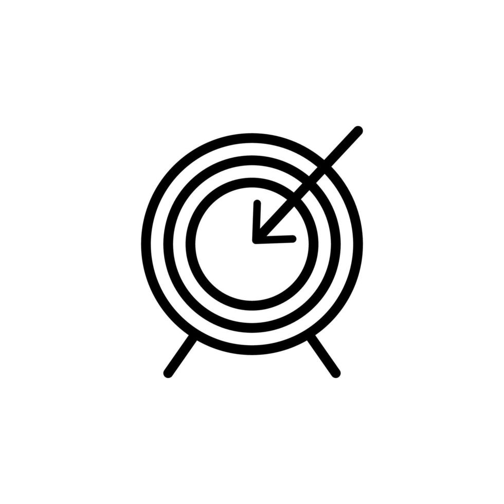 objetivo objetivo flecha vector icono