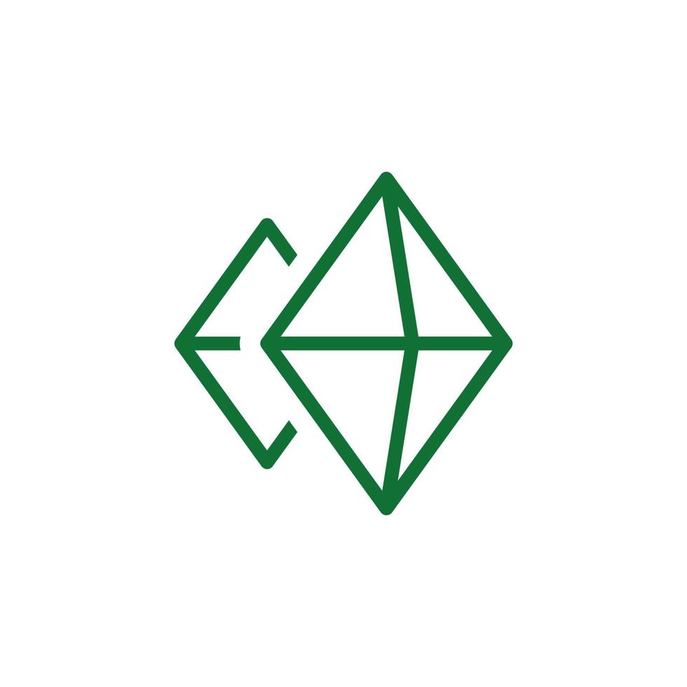 Vitamin, mineral green vector icon