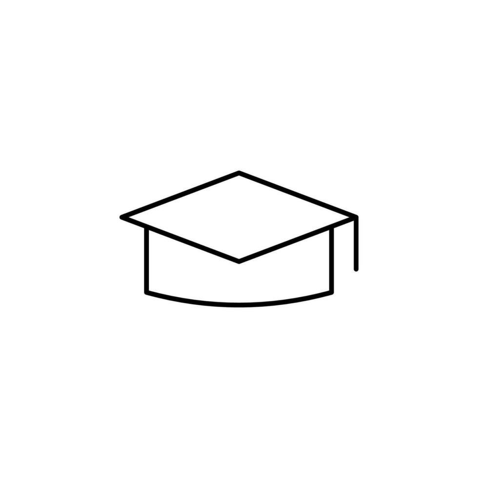 square hat vector icon