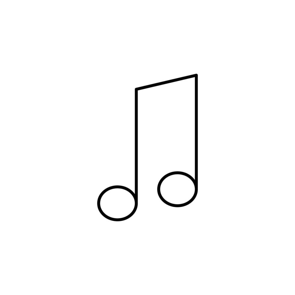 music note vector icon