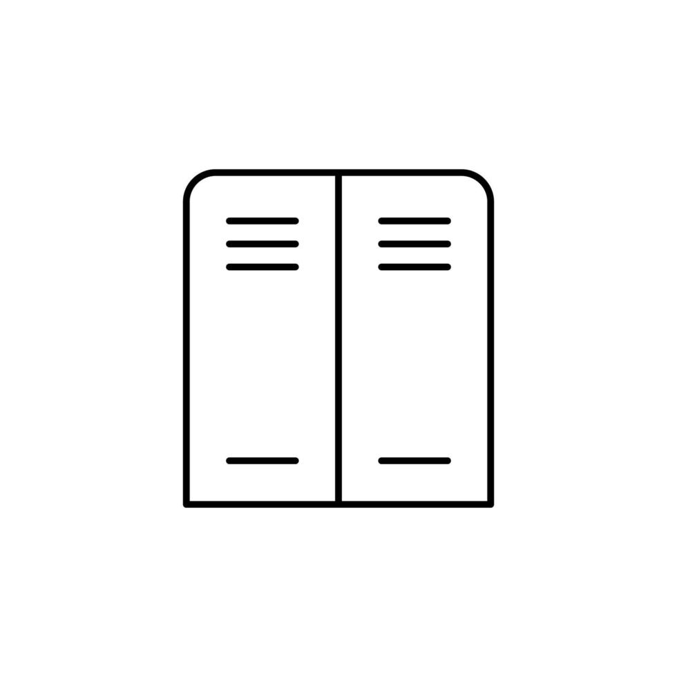 school lockers vector icon