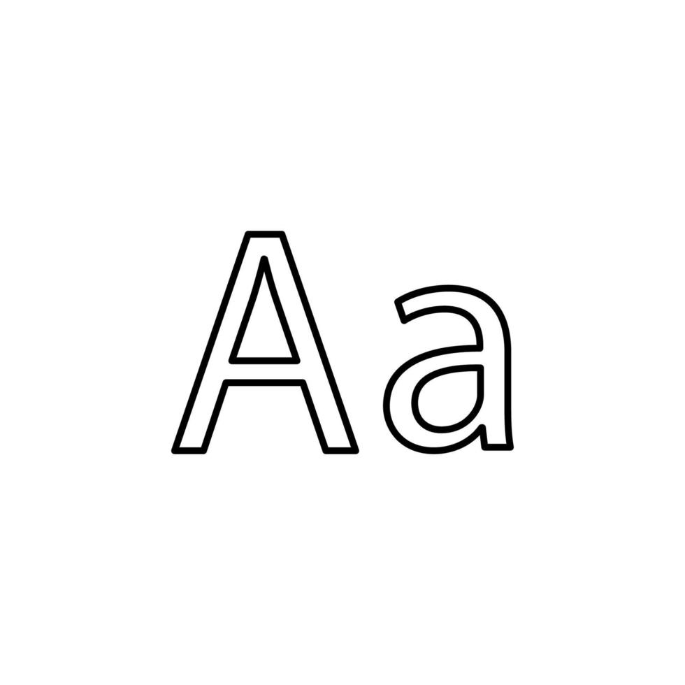ABC letter A vector icon