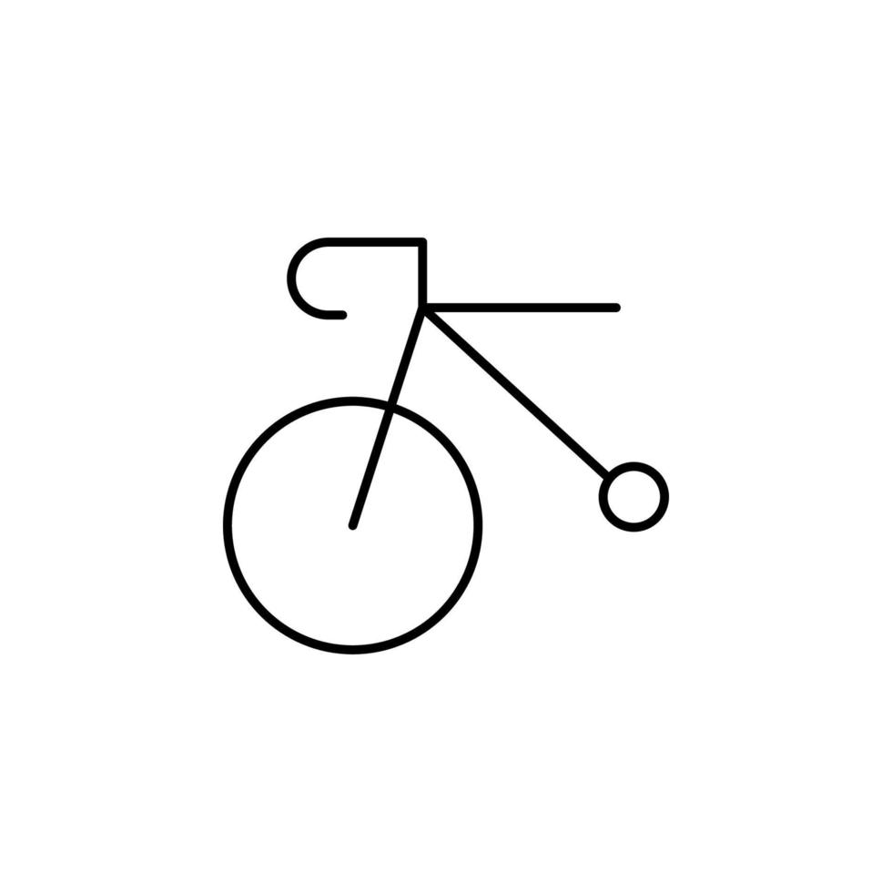 deporte, bicicleta vector icono