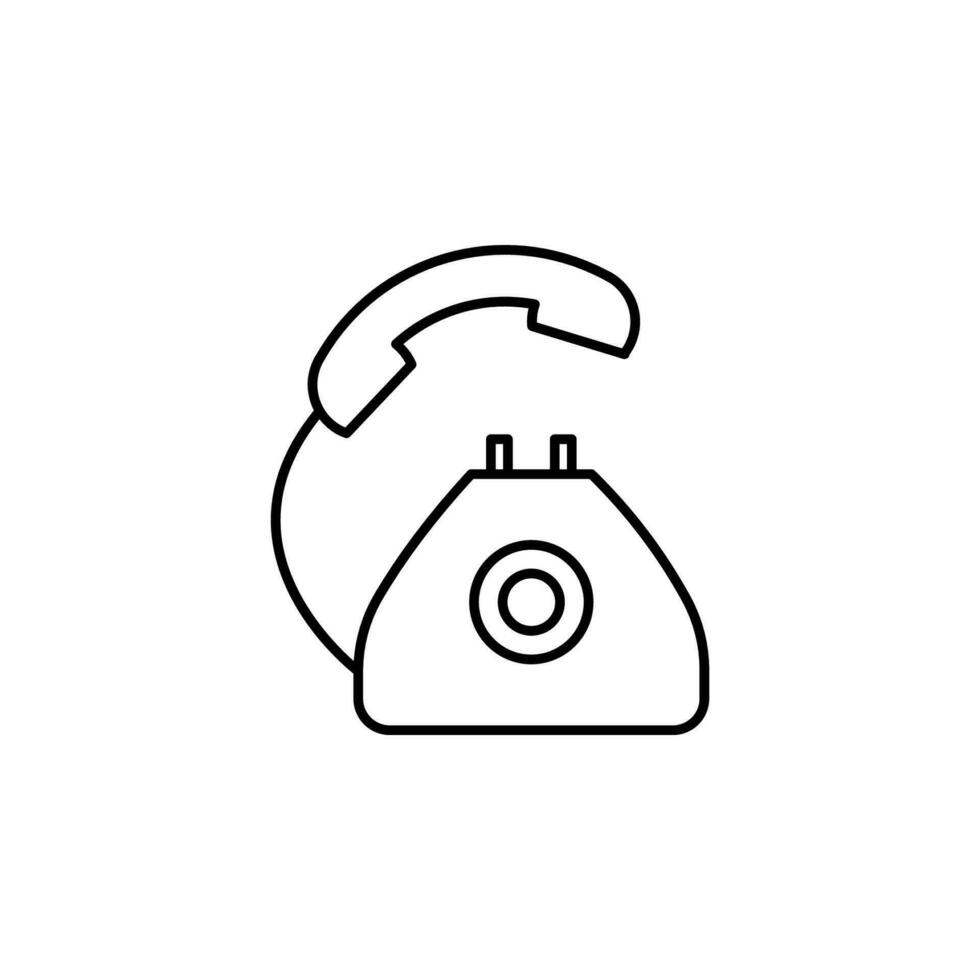 icono de vector de llamada telefónica