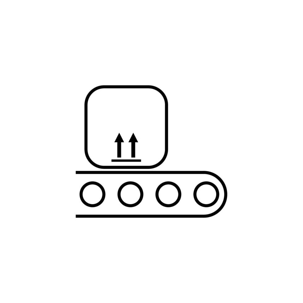 box warehouse conveyor vector icon