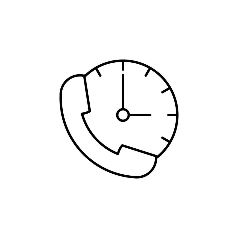 tube time clock vector icon