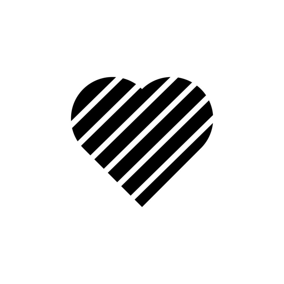 heart flat vector icon