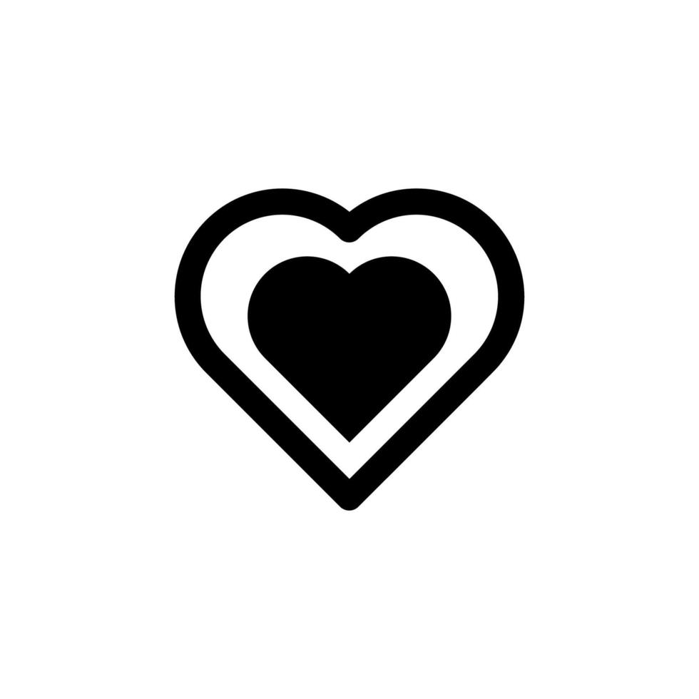heart flat vector icon