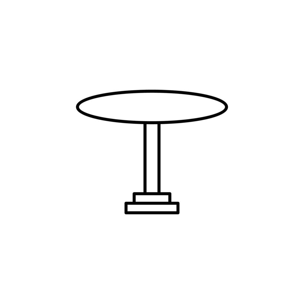 pequeño restaurante mesa vector icono
