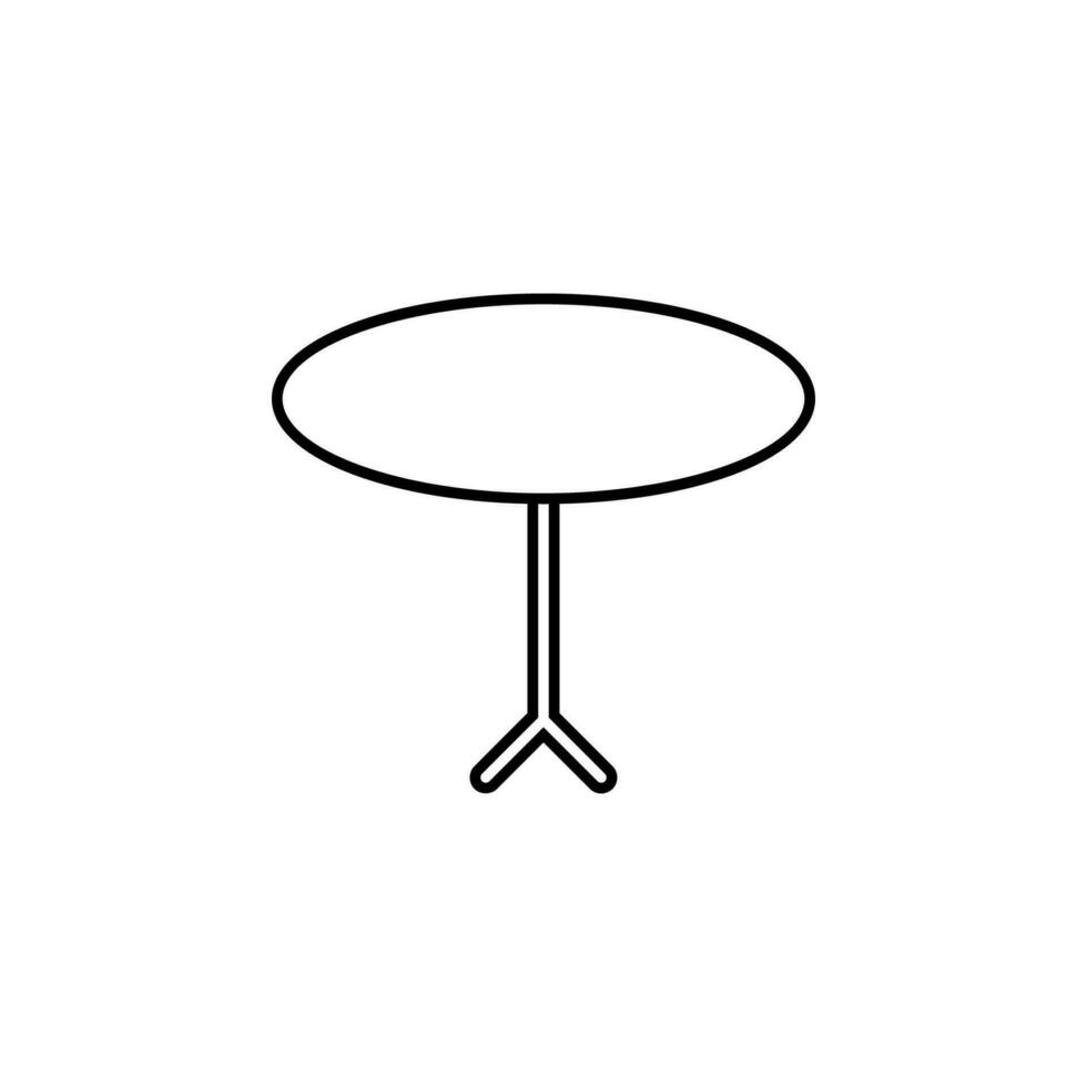 bistro table vector icon