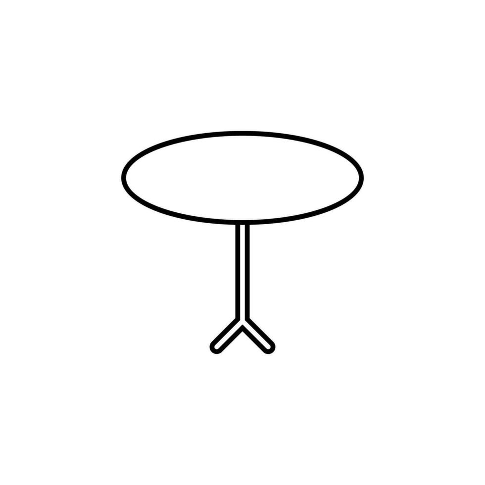 bistro table vector icon