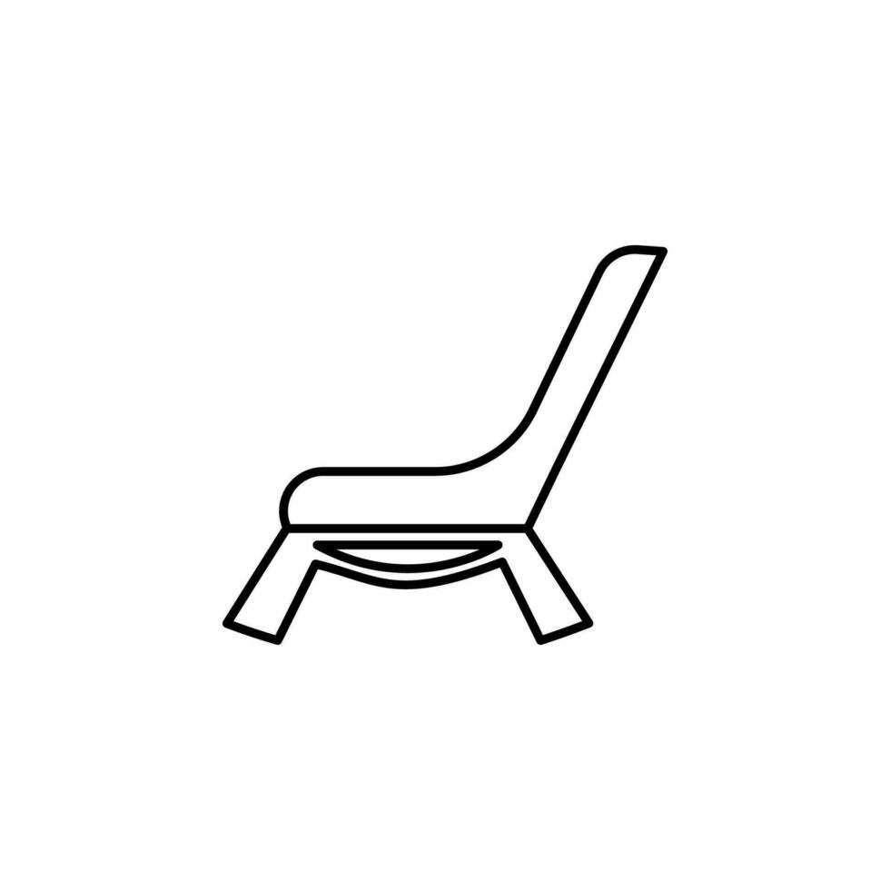 icono de vector de sillón