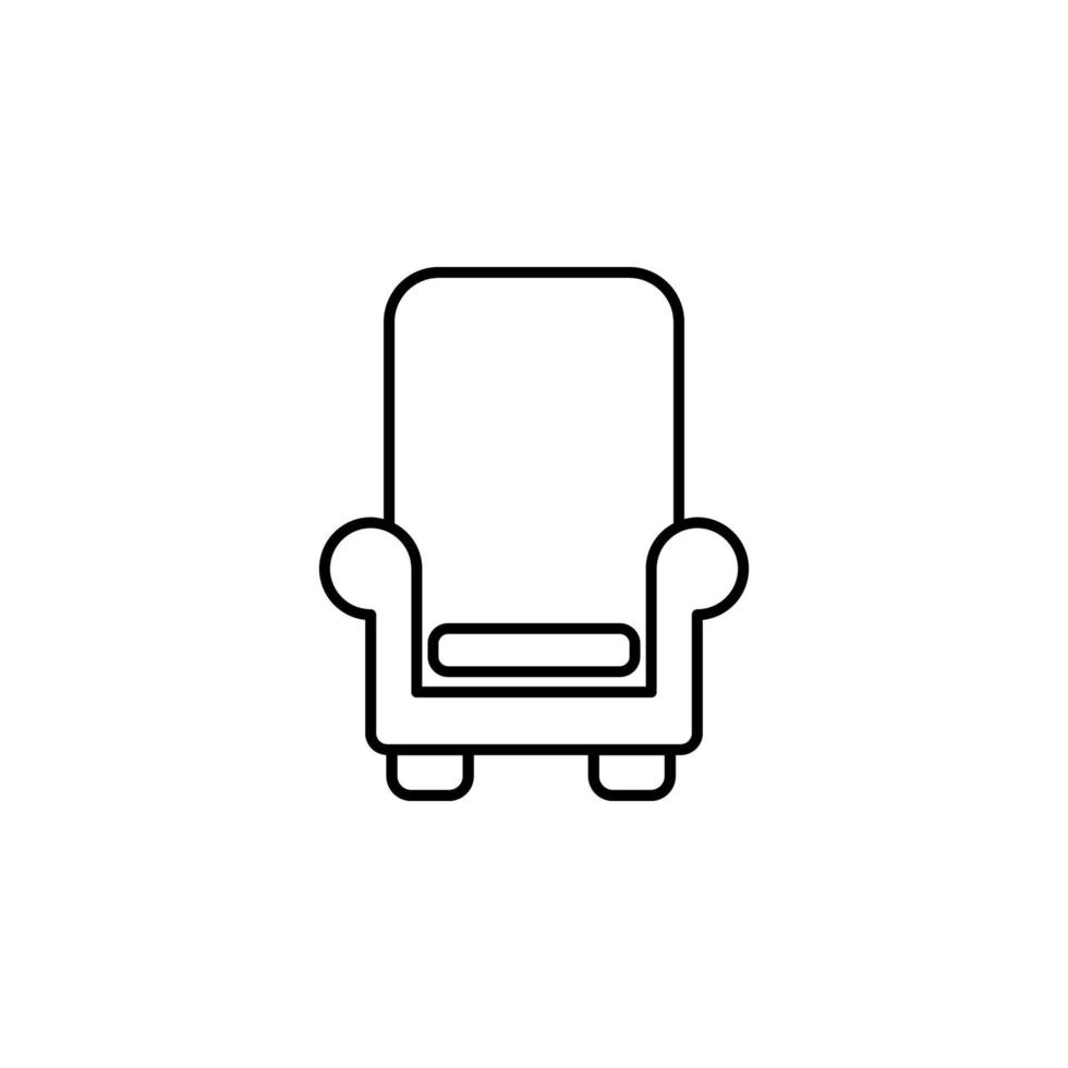 icono de vector de sillón