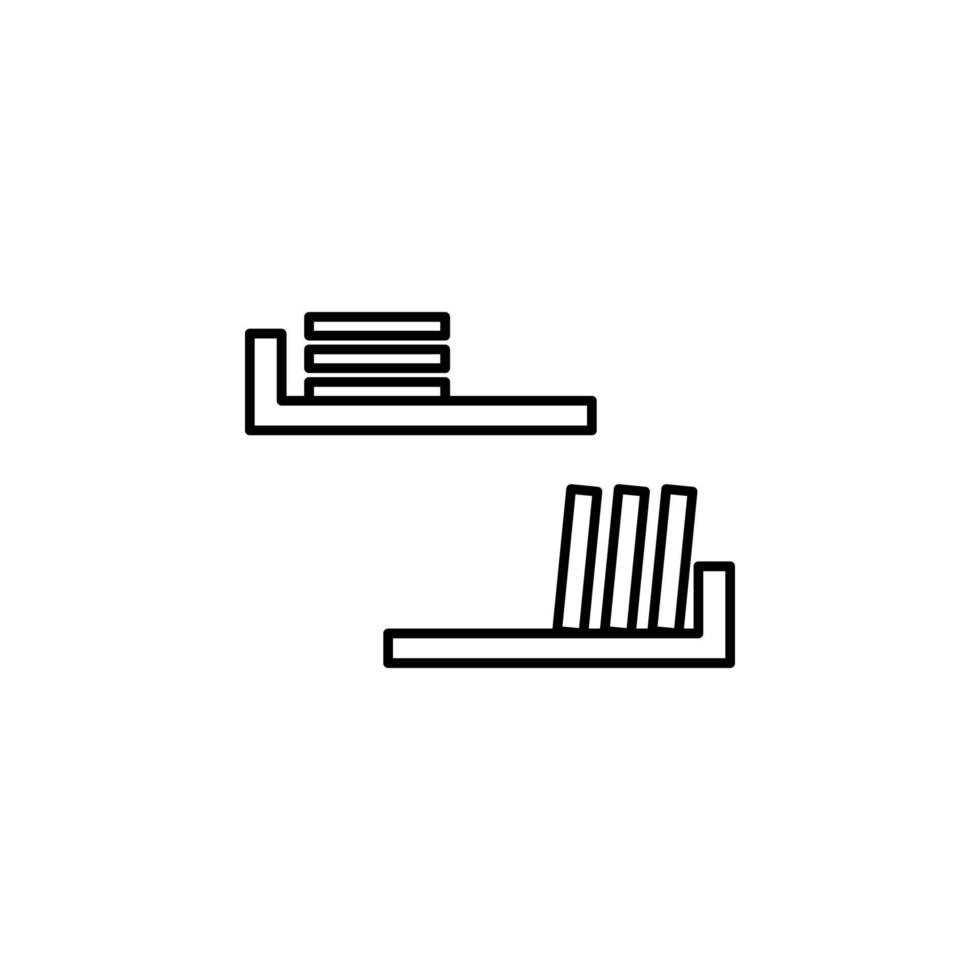 bookshelf vector icon