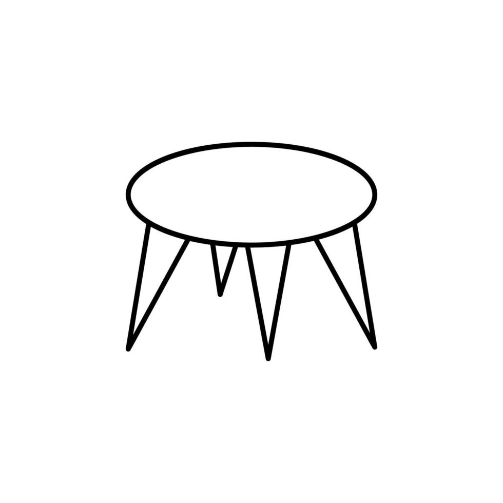 round table vector icon