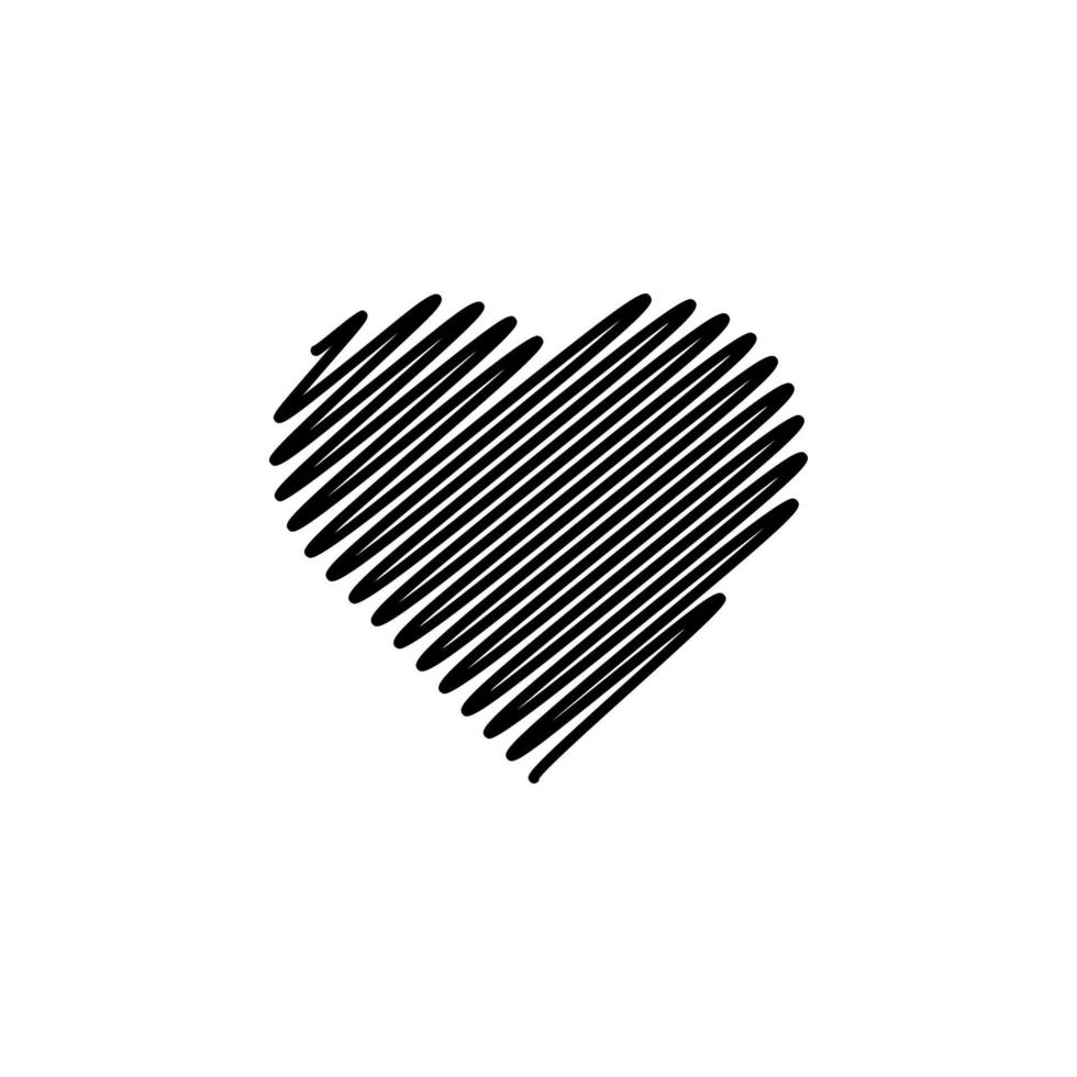 heart line vector icon