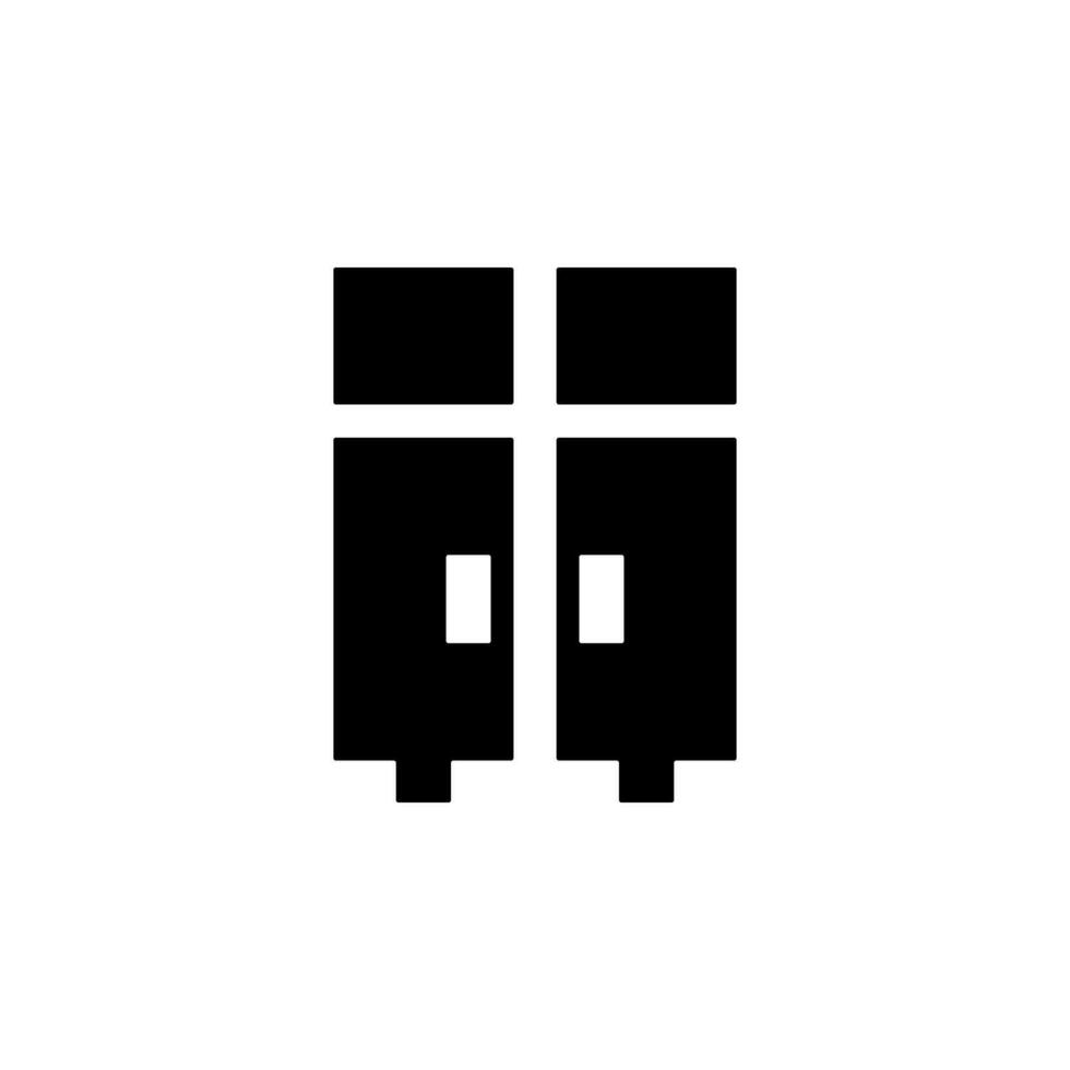 fridge glyph vector icon