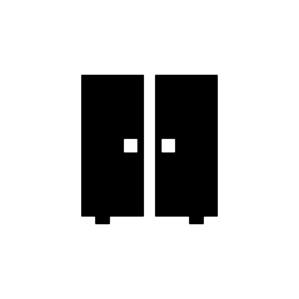 wardrobe glyph vector icon