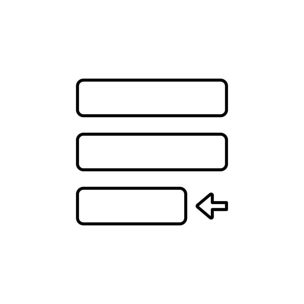 editorial, justify vector icon