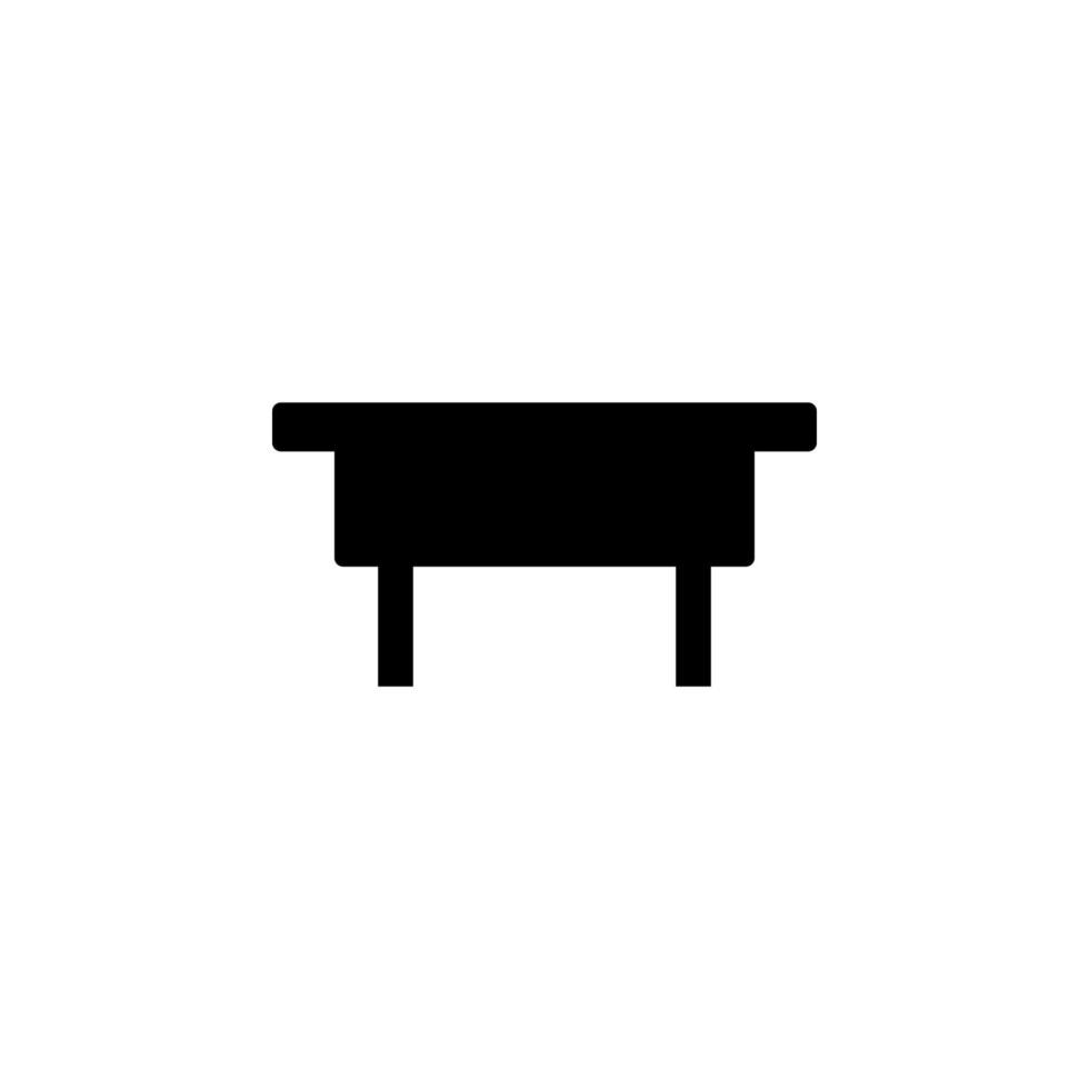 table glyph vector icon