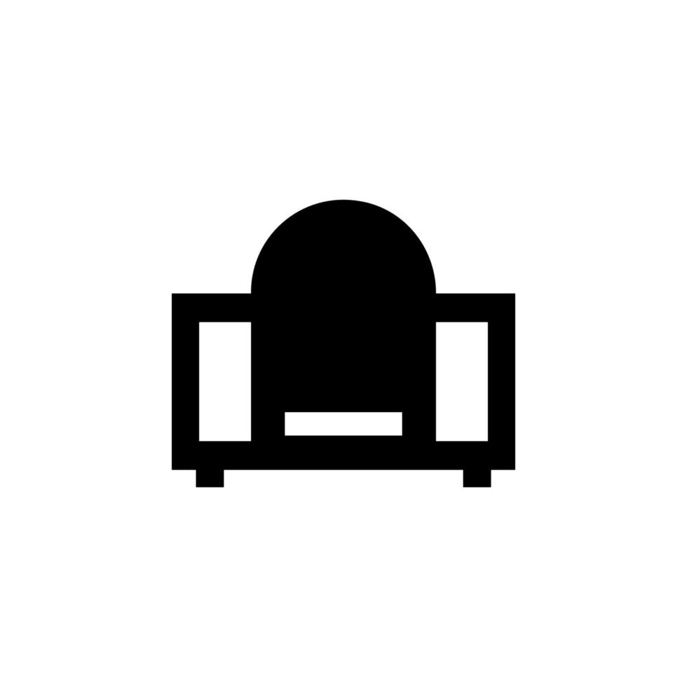 Coffee table glyph vector icon
