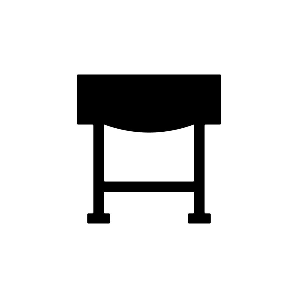 table glyph vector icon