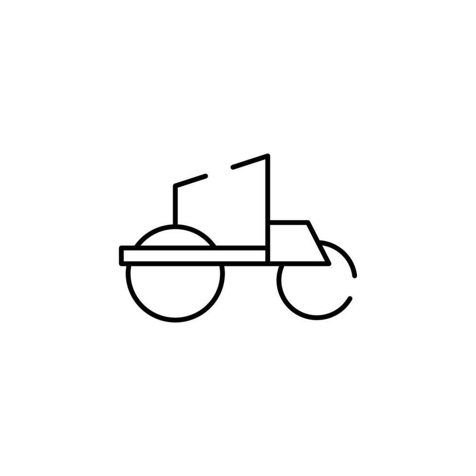 asphalt compactor vector icon