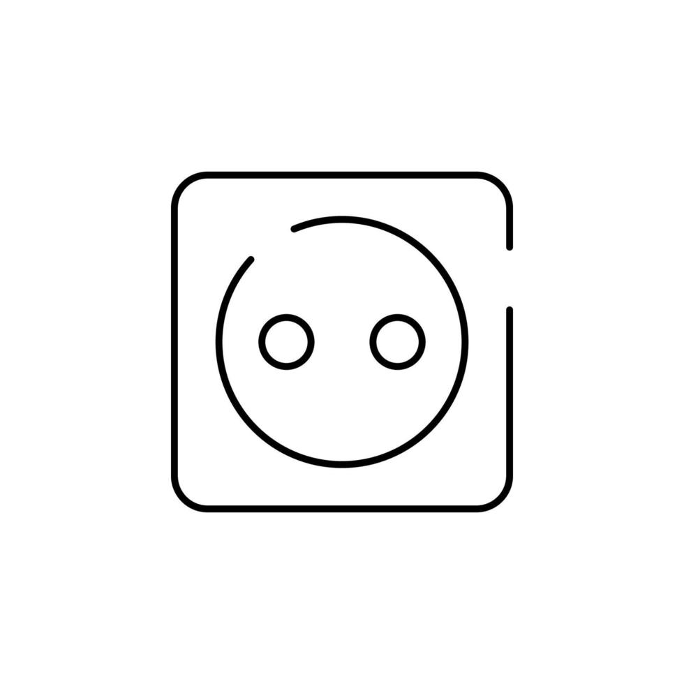 socket, electricity vector icon