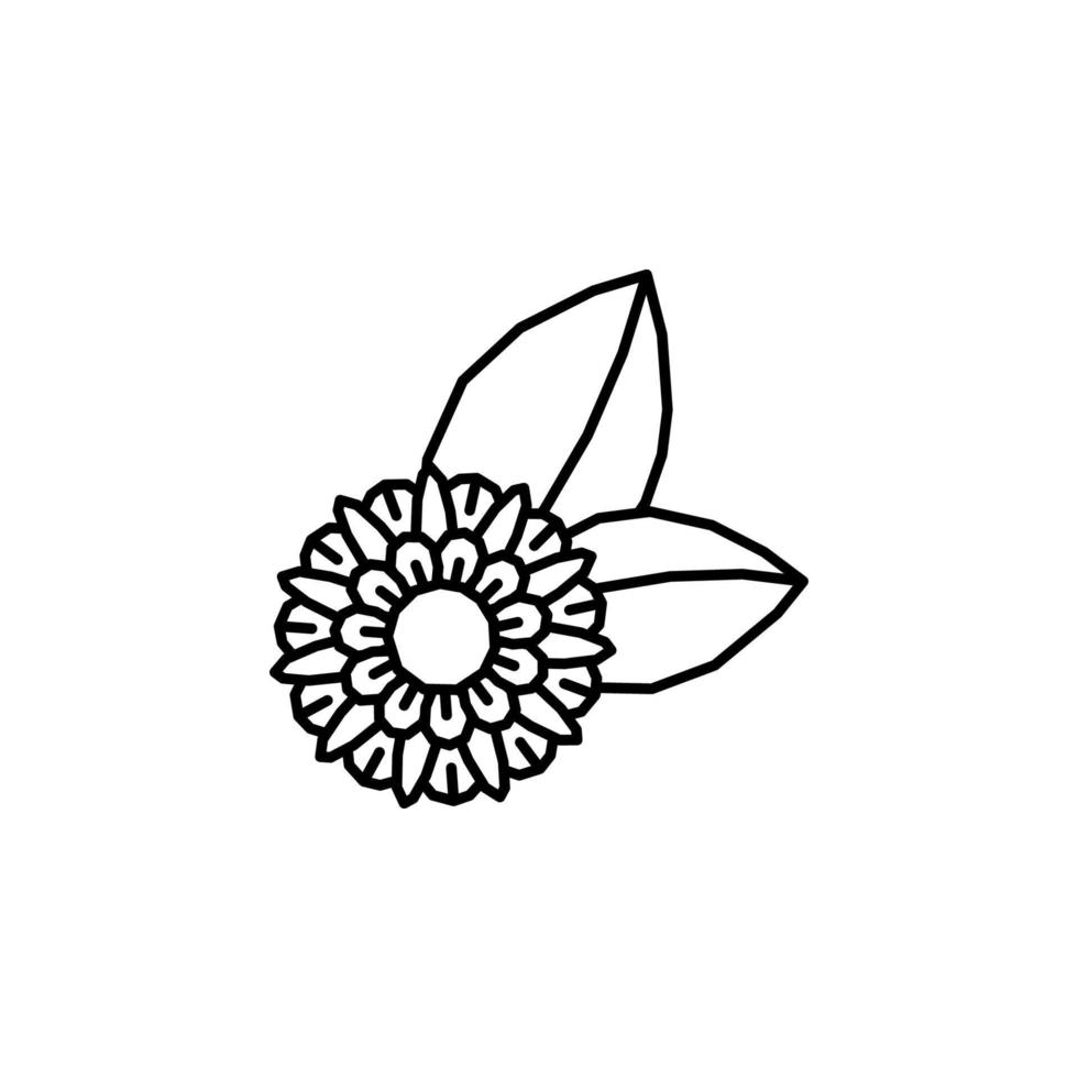 Flower, plant vector icon