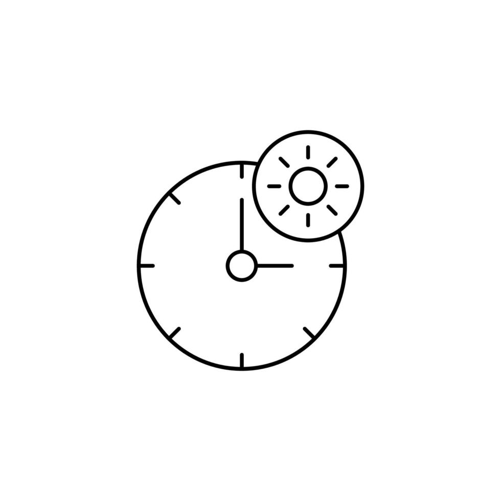 Summer, time, sun vector icon