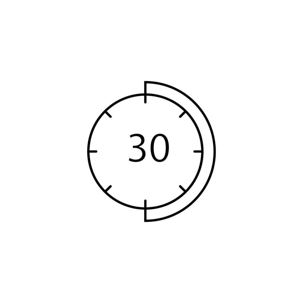 medio tiempo, reloj vector icono