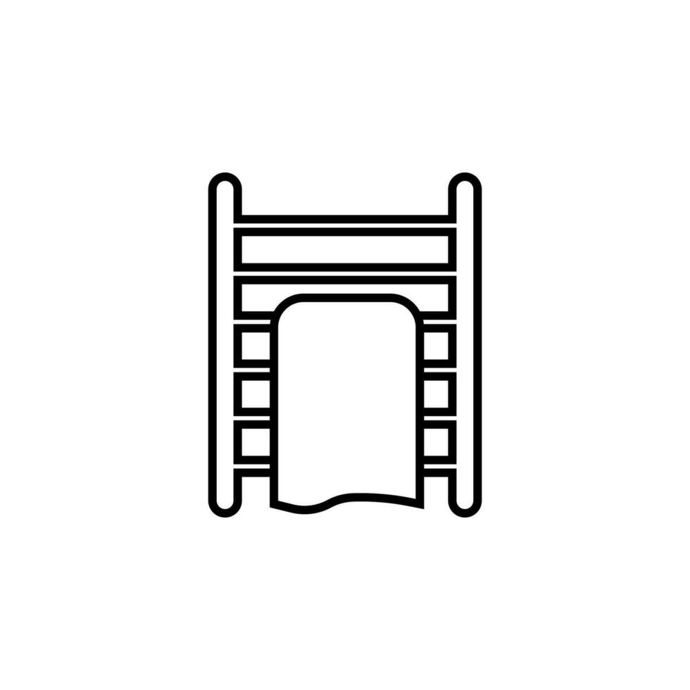 heater in the bathroom vector icon