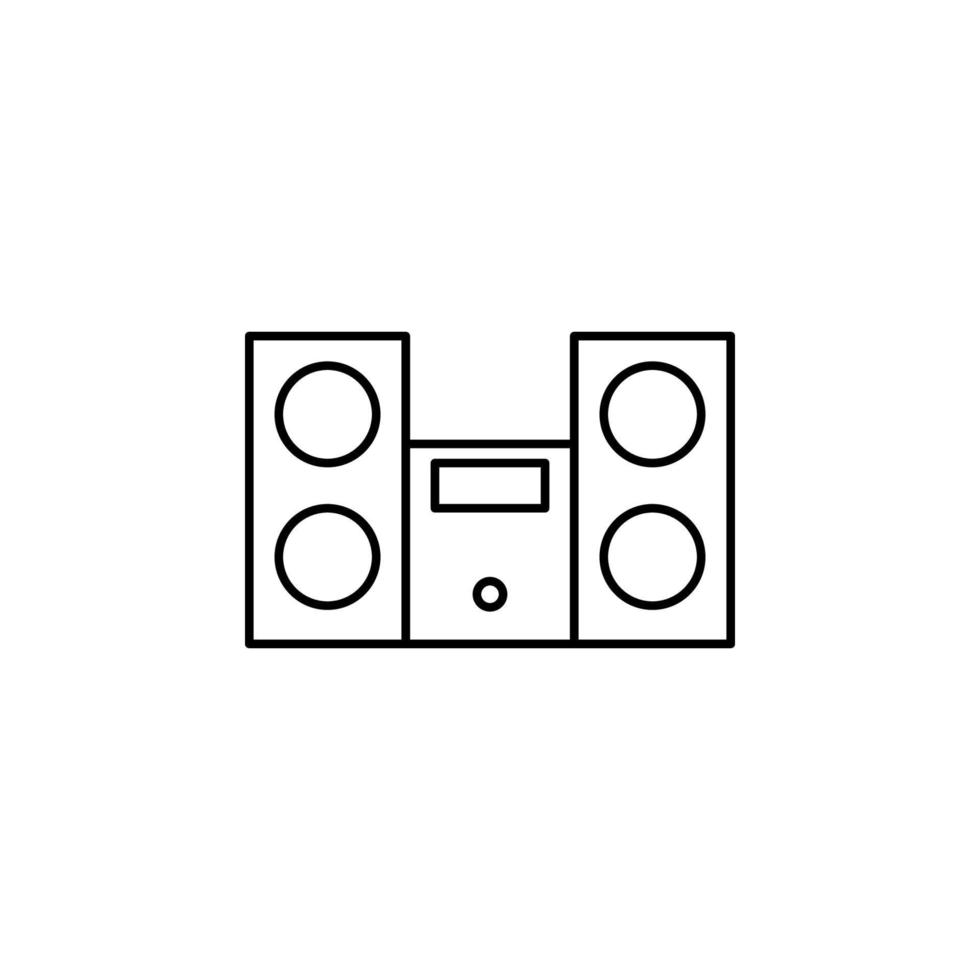 icono de vector de sistema de música