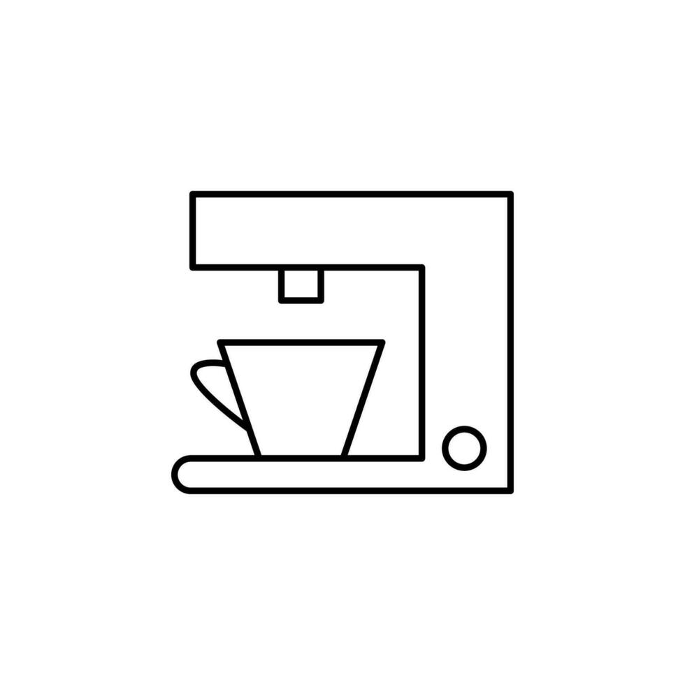 coffee machine vector icon