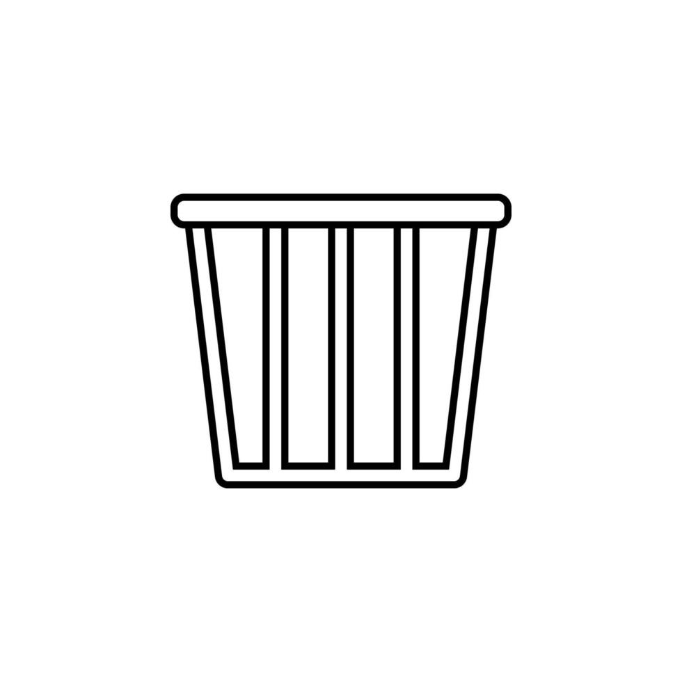 laundry basket vector icon