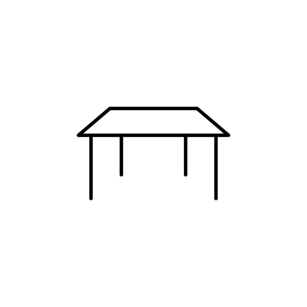 icono de vector de mesa