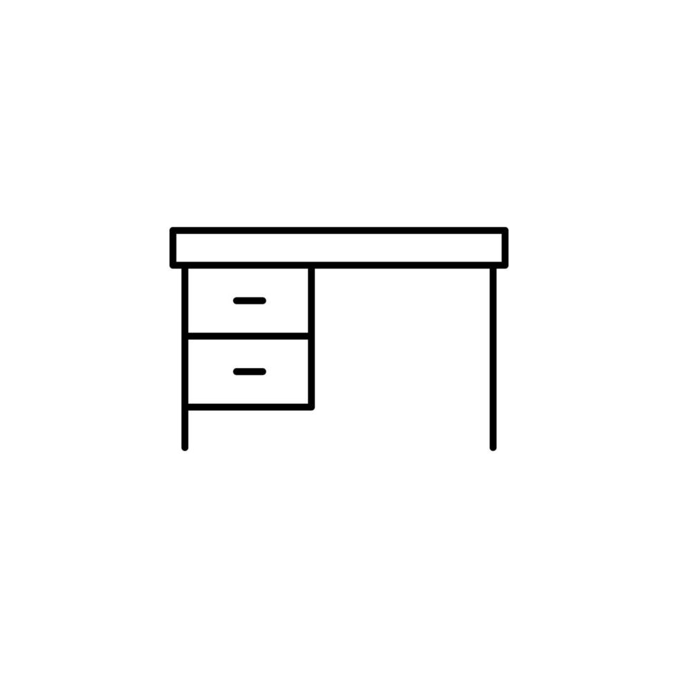 icono de vector de mesa de oficina